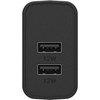 Otterbox USB-A Dual Port Wall Charger 24W Combined - Black Image 1