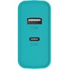 Otterbox USB-C and USB-A Fast Charge Dual Port Wall Charger Premium 30W Combined - Aqua Image 1