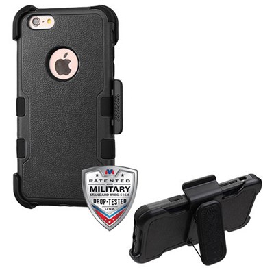 Apple MyBat TUFF Hybrid Protector Case Combo - Natural Black