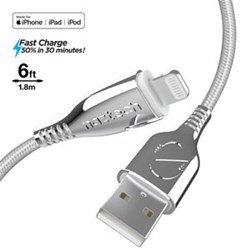 TITANIUM USB to Lightning Braided Cable TITANIUM USB to Lightning Braided Cable