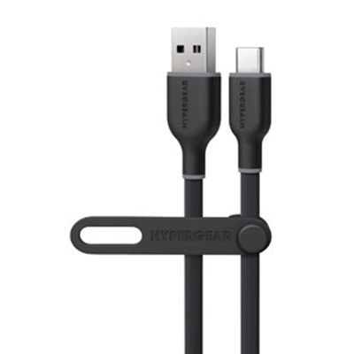 Flexi Pro USB to USB-C Soft-Touch Charge & Sync Cable | 10ft | Black
