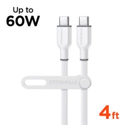Flexi Pro USB-C to USB-C Soft-Touch Fast Charge Cable - White
