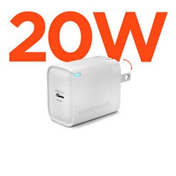 HyperGear 20W USB-C PD Wall Charger White Bulk