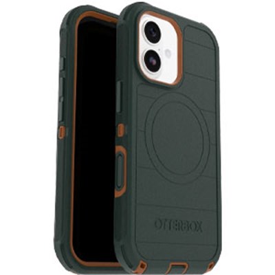 OtterBox - Defender Pro MagSafe Case with Camera Control for Apple iPhone 17 - Green Intrigue