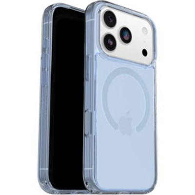 OtterBox - Symmetry Clear MagSafe Case with Camera Control for Apple iPhone 17 Pro - Blue Bliss