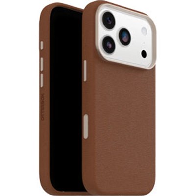 OtterBox - Symmetry Cactus Leather MagSafe Case with Camera Control for Apple iPhone 17 Pro - Desert Saddle