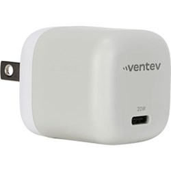 Ventev - 20W ULTRAFAST USB C Universal Wall Charger and USB C to USB C Cable - Gray