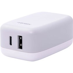Ventev - 27W ULTRAFAST USB C and USB A Universal Wall Charger - Gray