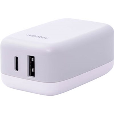 Ventev - 27W ULTRAFAST USB C and USB A Universal Wall Charger - Gray