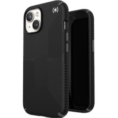 Speck - Presidio2 Grip Case for Apple iPhone 15 / iPhone 14 / iPhone 13 / iPhone 16e / iPhone 17e - Black