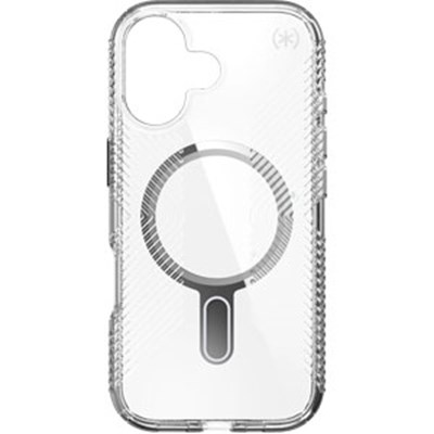 Speck - Presidio Perfect Clear Grip Case with ClickLock for Apple iPhone 17 - Clear