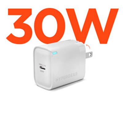 HyperGear 30W - USB-C PD Wall Charger - White