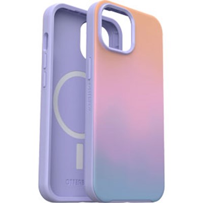 OtterBox iPhone 15 / iPhone 14 / iPhone 13 / iPhone 16e Symmetry Graphics MagSafe Case- Soft Sunset