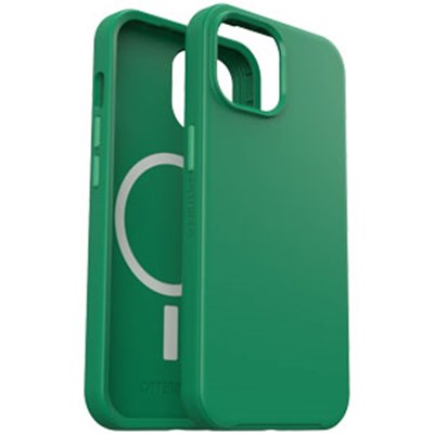 OtterBox iPhone 15 / iPhone 14 / iPhone 13 / iPhone 16e Symmetry Plus MagSafe Case - Green Juice