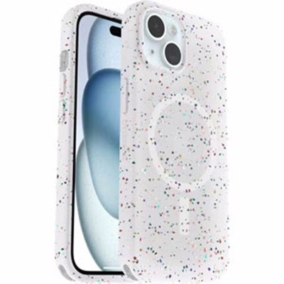 OtterBox iPhone 15 / iPhone 14 / iPhone 13 Core Series MagSafe Case - White (Glitter)