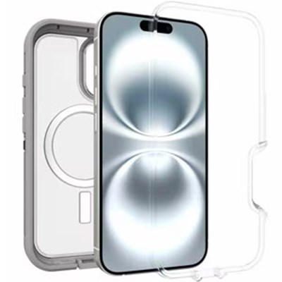 OtterBox iPhone 16 Defender Series XT Clear Case - Snow Capped Clear