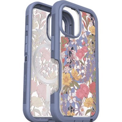 OtterBox iPhone 16 Defender Pro XT Clear MagSafe Case - Co Wildflowers