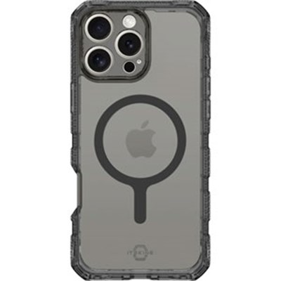 ITSKINS - Supreme R Clear MagSafe Case for Apple iPhone 16 Pro Max - Graphite