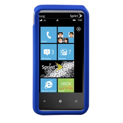 HTC Compatible Premium Rubberized SnapOn Cover - Blue  11465NZ