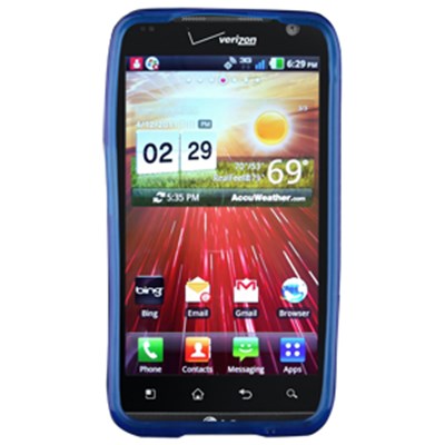 LG Compatible Premium TPU Checkered Cover - Blue  11544NZ