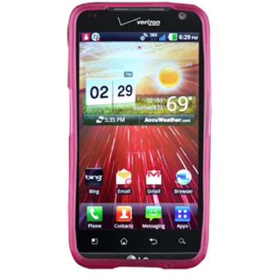 LG Compatible Premium TPU Checkered Cover - Hot Pink  11545NZ