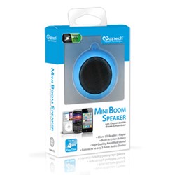 Naztech N15 3.5mm Mini Boom Speaker with SD Card Slot - Blue 11560NZ