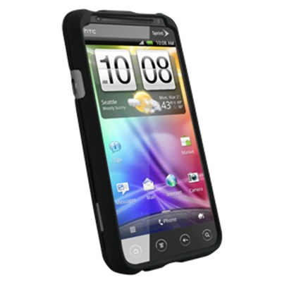 HTC Compatible Premium Rubberized SnapOn Cover - Black  11568NZ