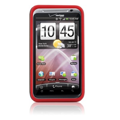 HTC Compatible Naztech Vertex 3-Layer Cell Phone Cover - Red 11620NZ