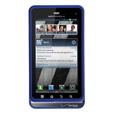 Motorola Compatible Rubberized SnapOn Cover - Blue 11690NZ