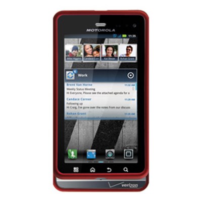 Motorola Compatible Rubberized SnapOn Cover - Red 11693NZ