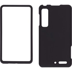 Motorola Compatible Soft Touch Snap-On Case - Black  307328