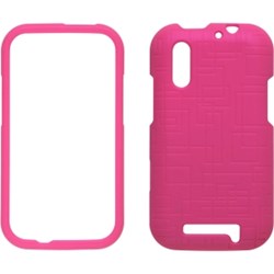 Motorola Compatible Soft Touch Snap-On Case - Hot Pink 338282