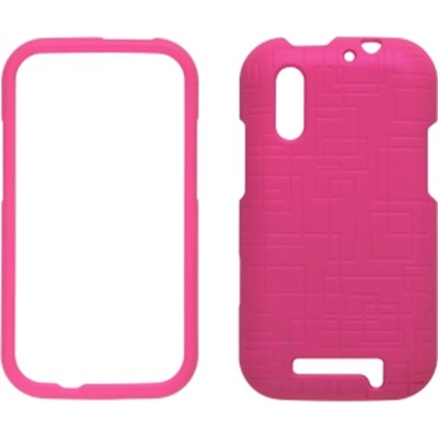 Motorola Compatible Soft Touch Snap-On Case - Hot Pink 338282