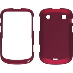 Blackberry Compatible Soft Touch Snap-On Case - Red  338941