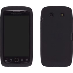 Blackberry Compatible Soft Touch Snap-On Case - Black  348311