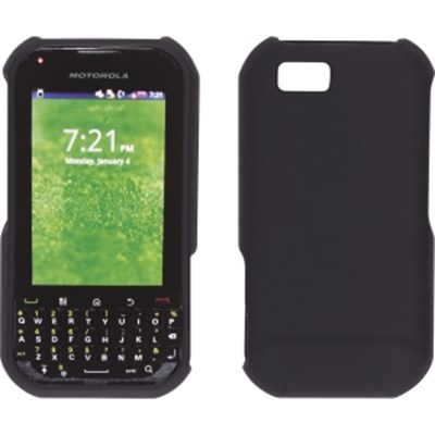 Motorola Compatible Soft Touch Snap-On Case - Black 387041