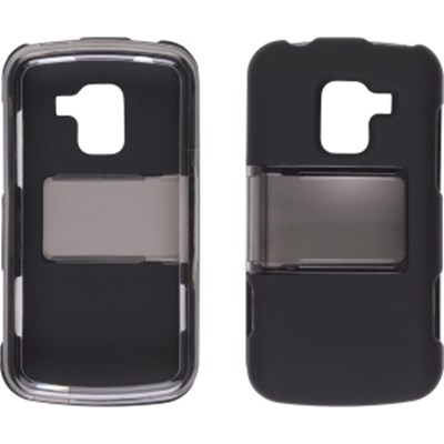 LG Compatible Slide Snap Case-Smoke and Black  398620