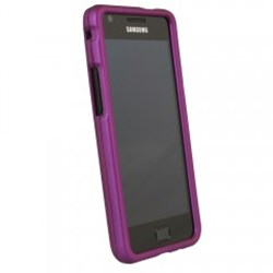 Samsung Compatible Rubberized Protective Cover - Purple ATTAINRUBPU