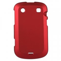 Blackberry Compatible Rubberized Protective Case Cover - Red  BB9900RUBRD