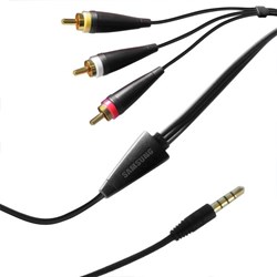 Samsung Original 3.5mm to RCA TV Out Cable  ECC1TX1BBEGSTA