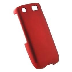 Blackberry Compatible Rubberized Snap-on Cover - Red FS-BB9100-RRD