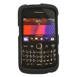 Blackberry Compatible Rubberized Snap-on Cover - Black FS-BB9370-RBK
