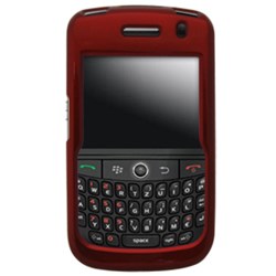 Blackberry Compatible Rubberized Snap-on Cover - honey red FS-BB9630-SRD