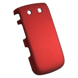 Blackberry Compatible Rubberized Snap-on Cover - Red FS-BB9800-RRD