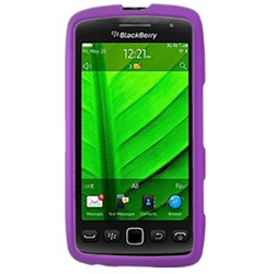 Blackberry Compatible Rubberized Snap-on Cover - Purple FS-BB9860-RPP