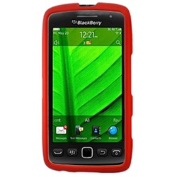 Blackberry Compatible Rubberized Snap-on Cover - Red FS-BB9860-RRD