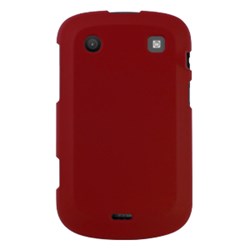 Blackberry Compatible Rubberized Snap-on Cover - Red FS-BB9900-RRD