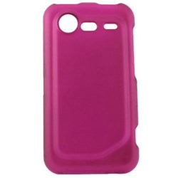 HTC Compatible Rubberized Snap-on Cover - Pink FS-HT6350-RPI