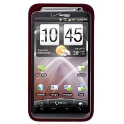 HTC Compatible Rubberized Snap-on Cover - Red FS-HT6400-RRD