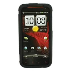 HTC Compatible Rubberized Snap-on Cover - Black FS-HT6425-RBK